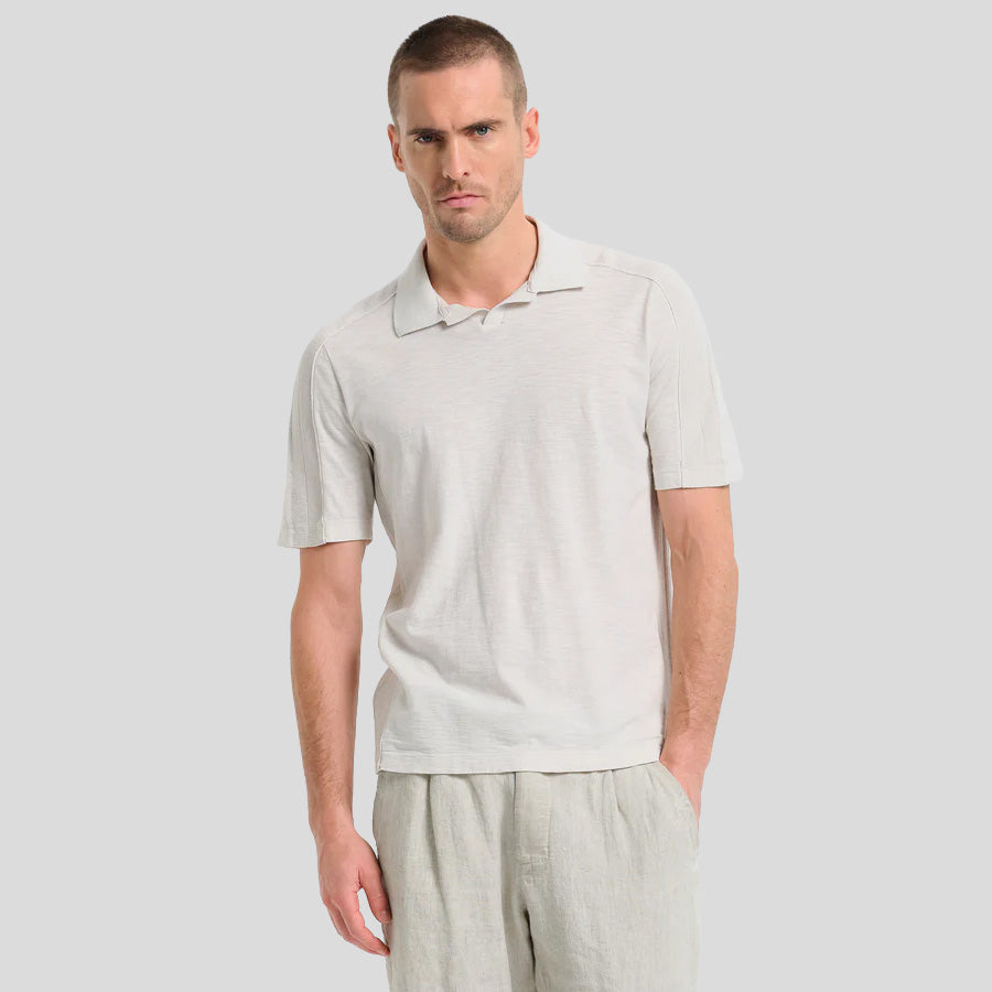 DERBY COLLAR  POLO - STONE