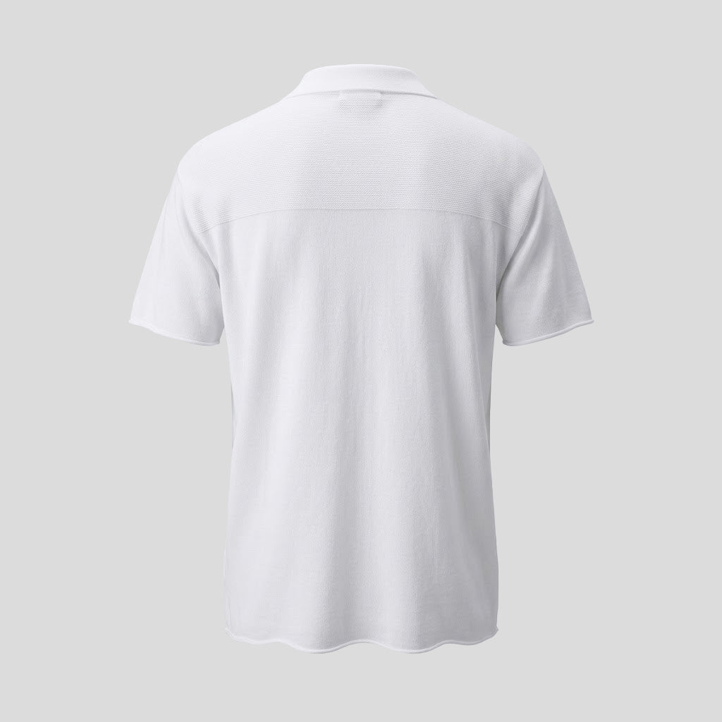 POLO JERSEY SHIRT - OPTICAL WHITE