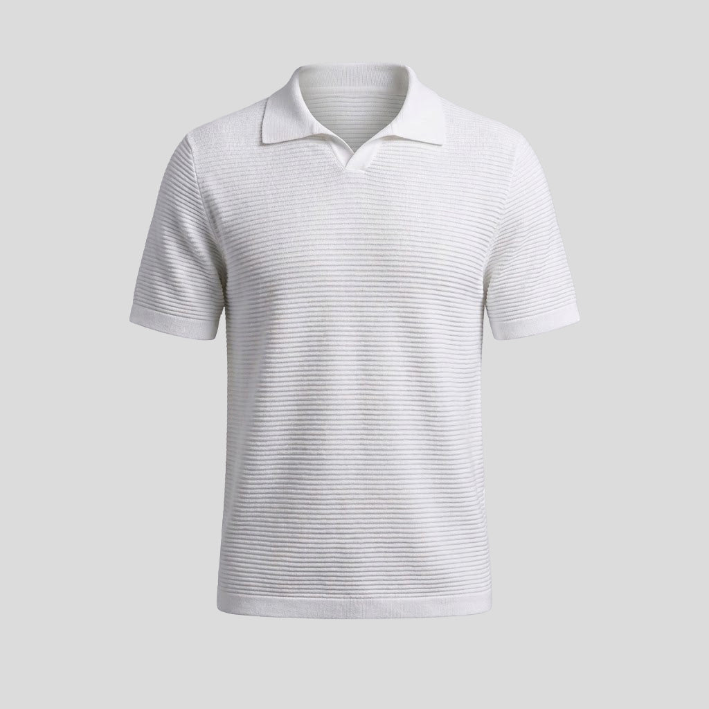 POLO JERSEY SHIRT - OPTICAL WHITE