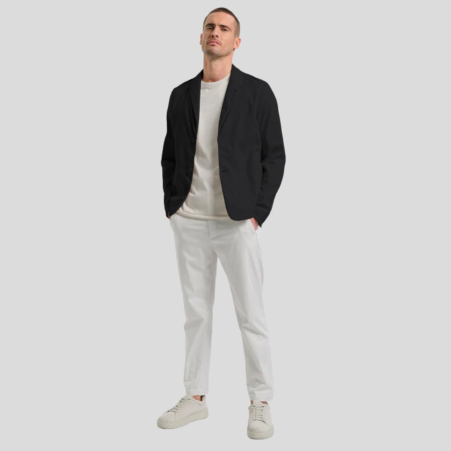 COTTON BLEND JACKET - BLACK