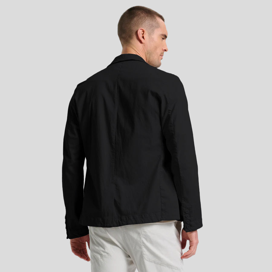 COTTON BLEND JACKET - BLACK