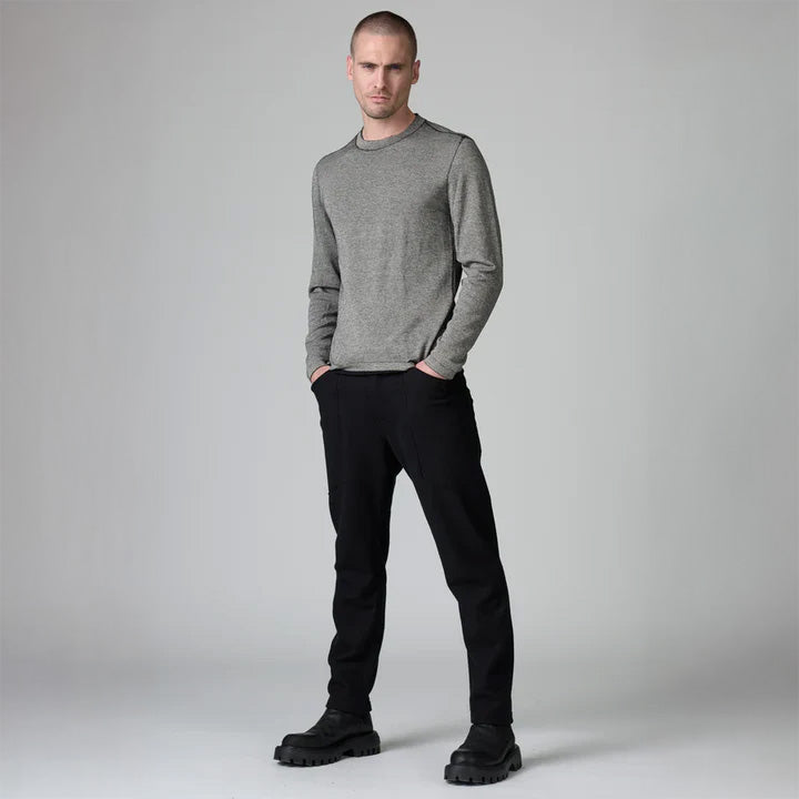 CHALK VANISE ROUND NECK KNIT - CHALK