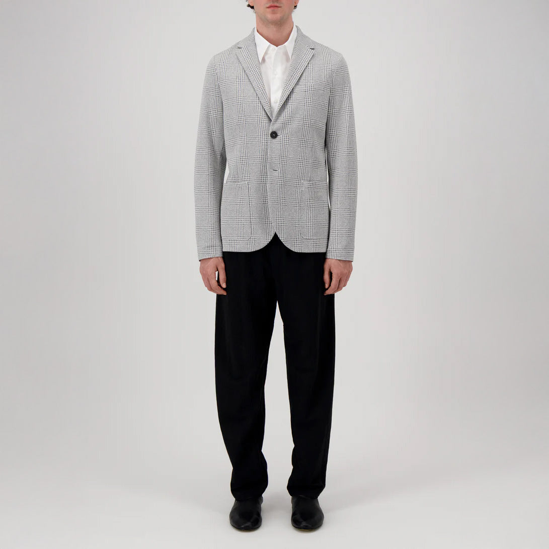 SINGLE BREASTED BLAZER P.O.W - BLACK & WHITE