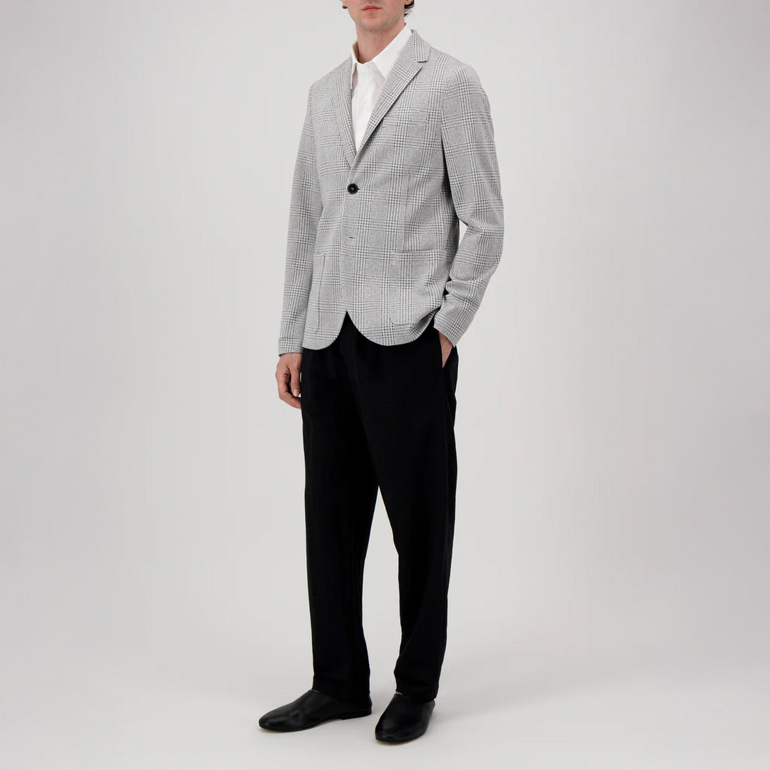 SINGLE BREASTED BLAZER P.O.W - BLACK & WHITE