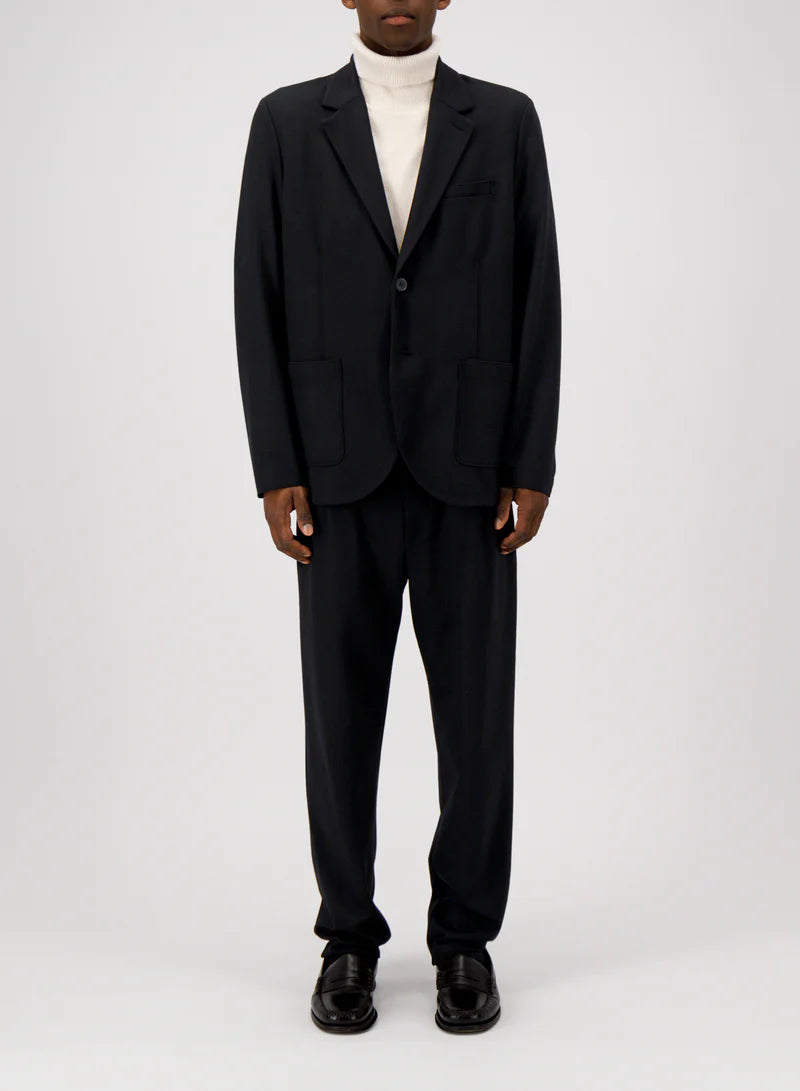 HARRIS WHARF TRAVEL BLAZER SUPERFINE MERINO