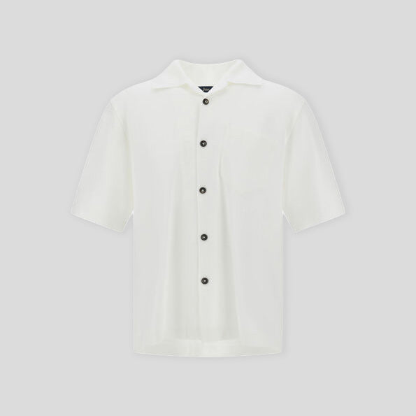 JERSEY KNIT SHIRT - WHITE