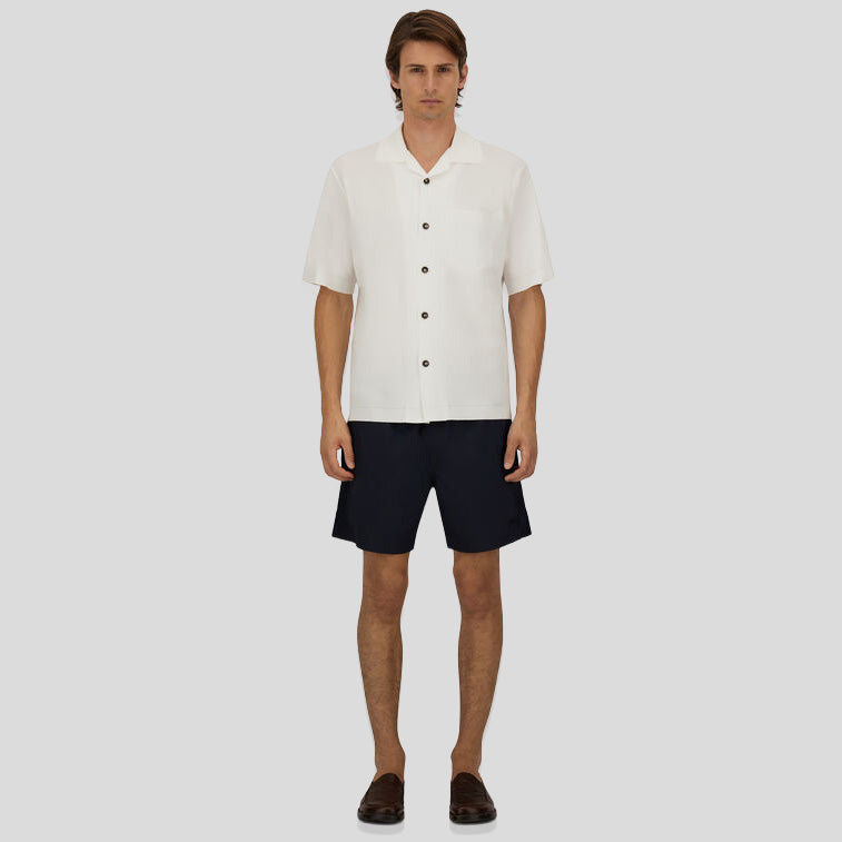 JERSEY KNIT SHIRT - WHITE