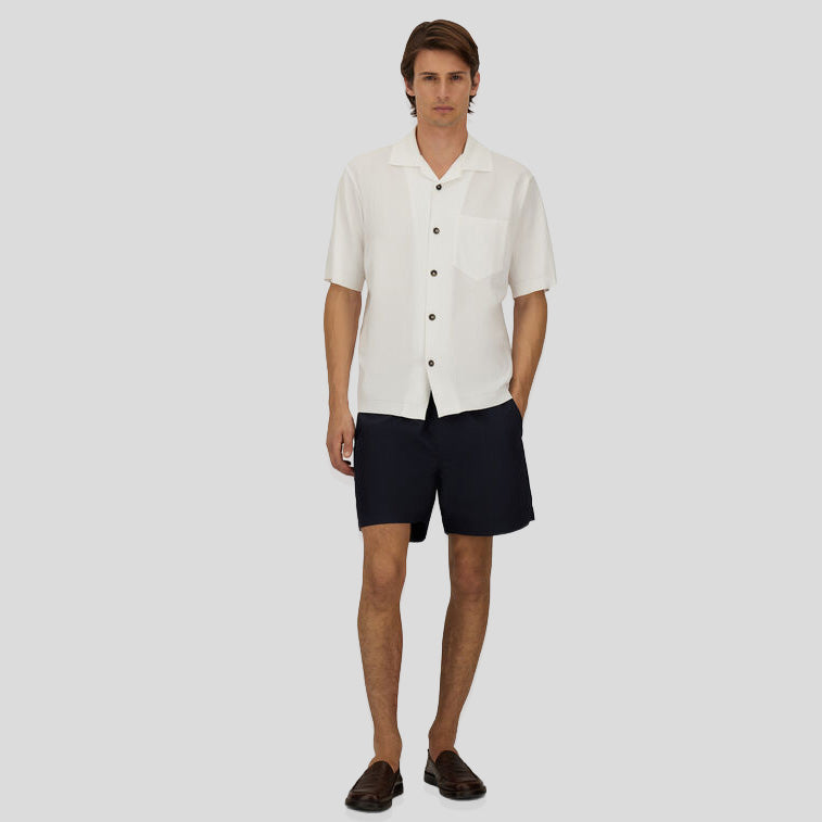 JERSEY KNIT SHIRT - WHITE