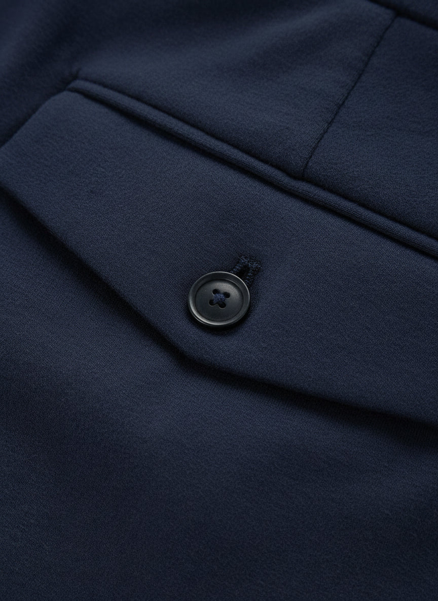 CASHMERE TOUCH TROUSERS - NAVY