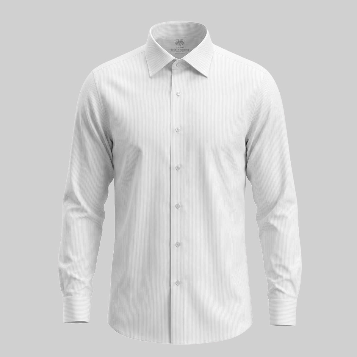 EXTRA FINE POPELINE SHIRT - WHITE