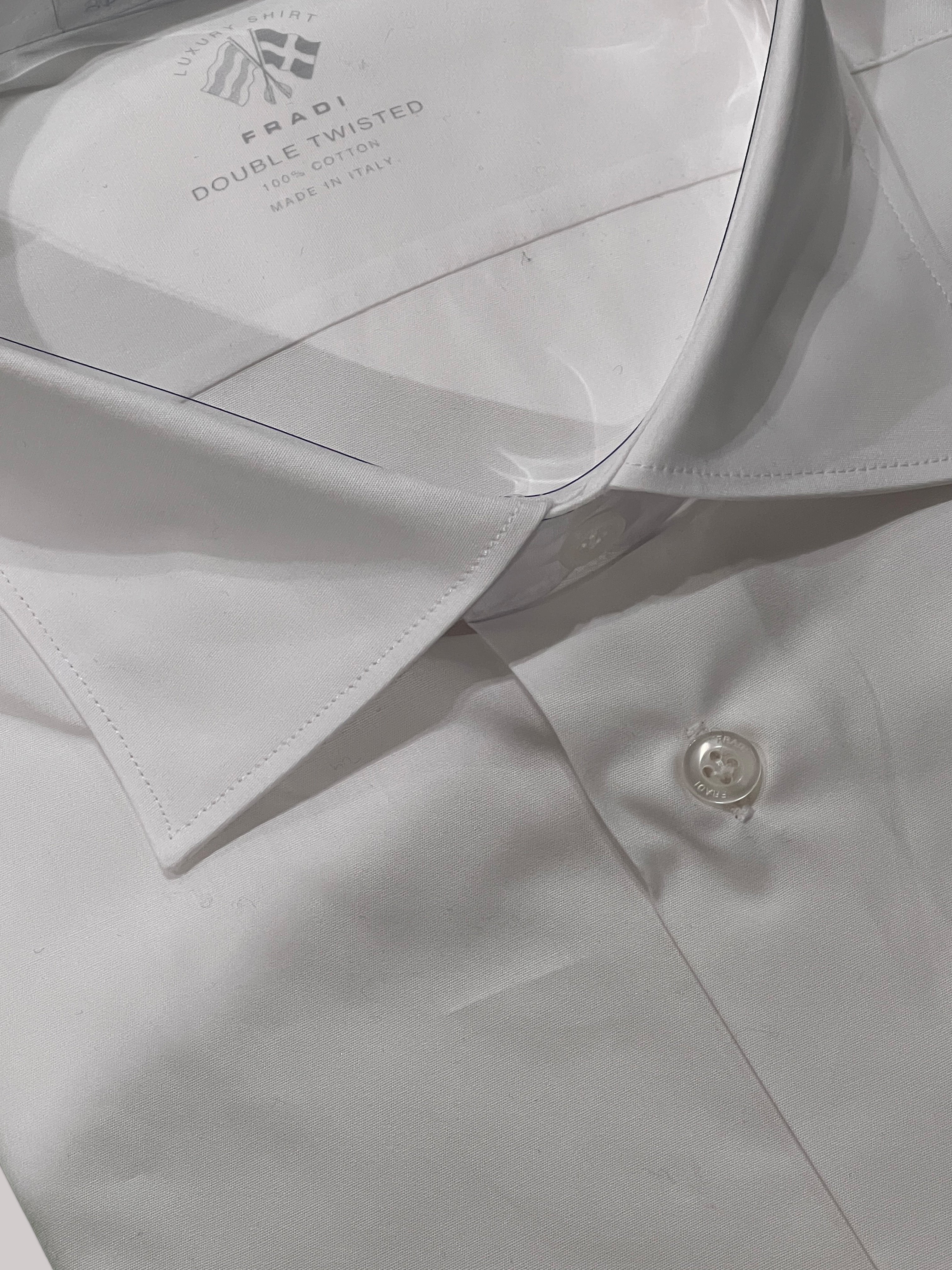 EXTRA FINE POPELINE SHIRT - WHITE
