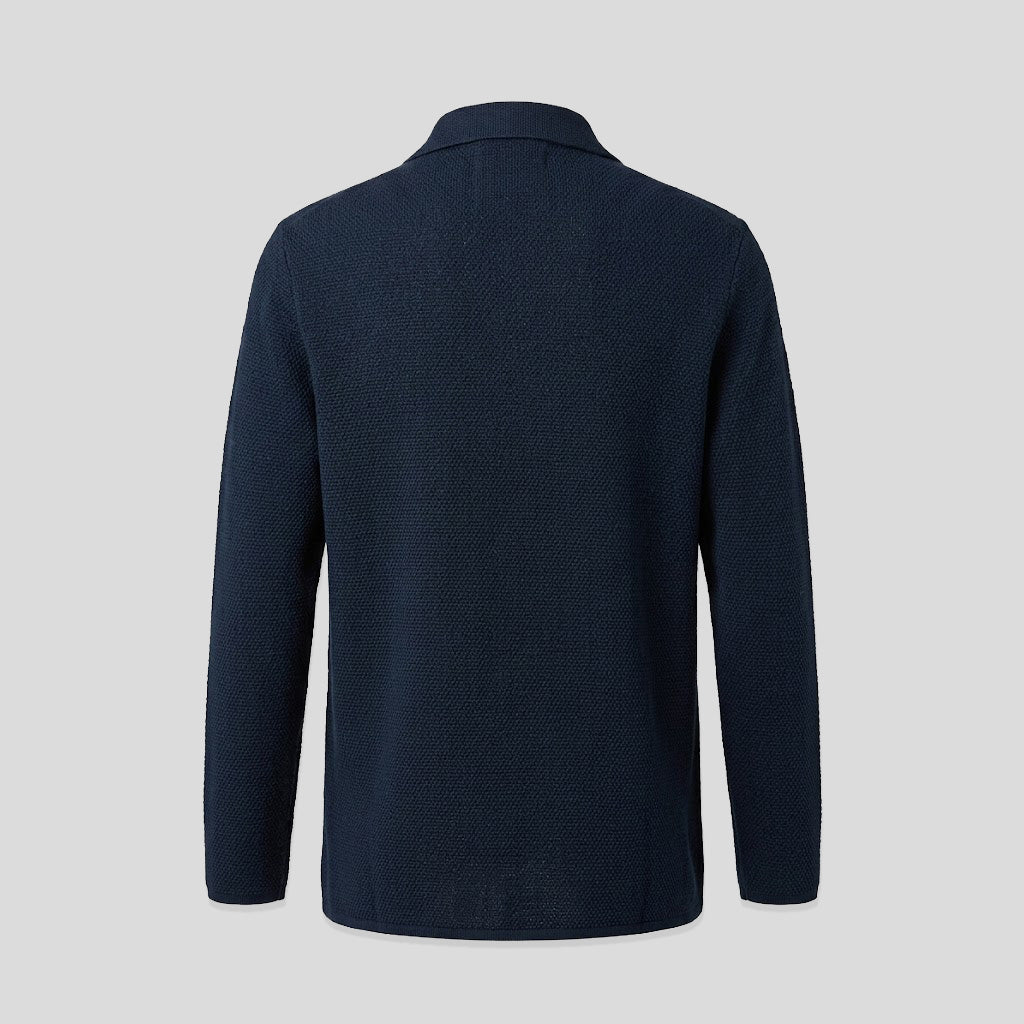 COTTON KNIT BLAZER  - NOTTE
