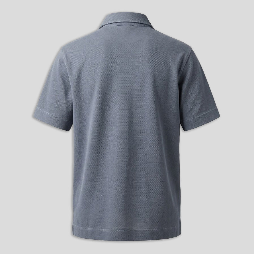 COTTON POLO - BLUE