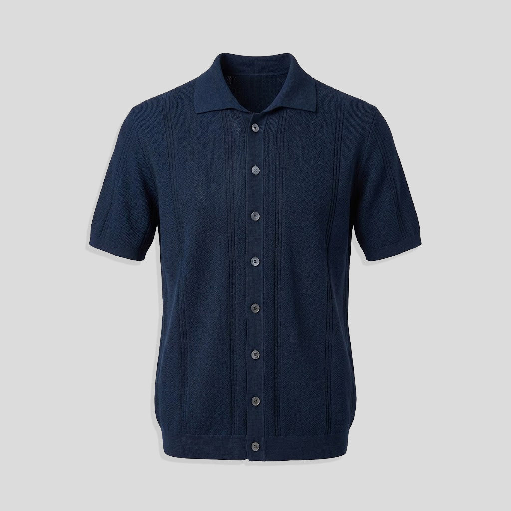 BUTTON DOWN SHIRT -  NOTTE BLUE