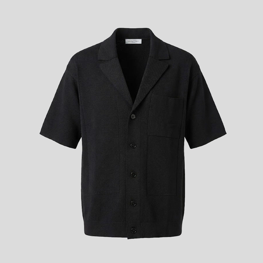 COTTON OVERSHIRT - NERO BLACK