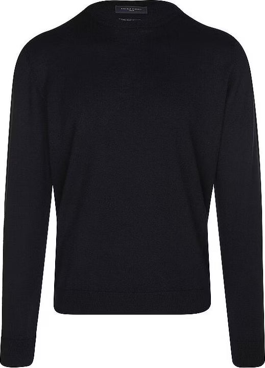 MERINO WOOL CREW NECK - MIDNIGHT BLUE