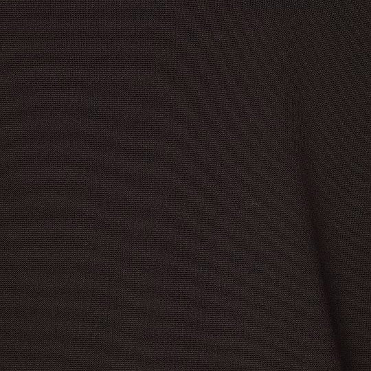 MERINO WOOL CREW NECK KNITTED SWEATER - CACAO