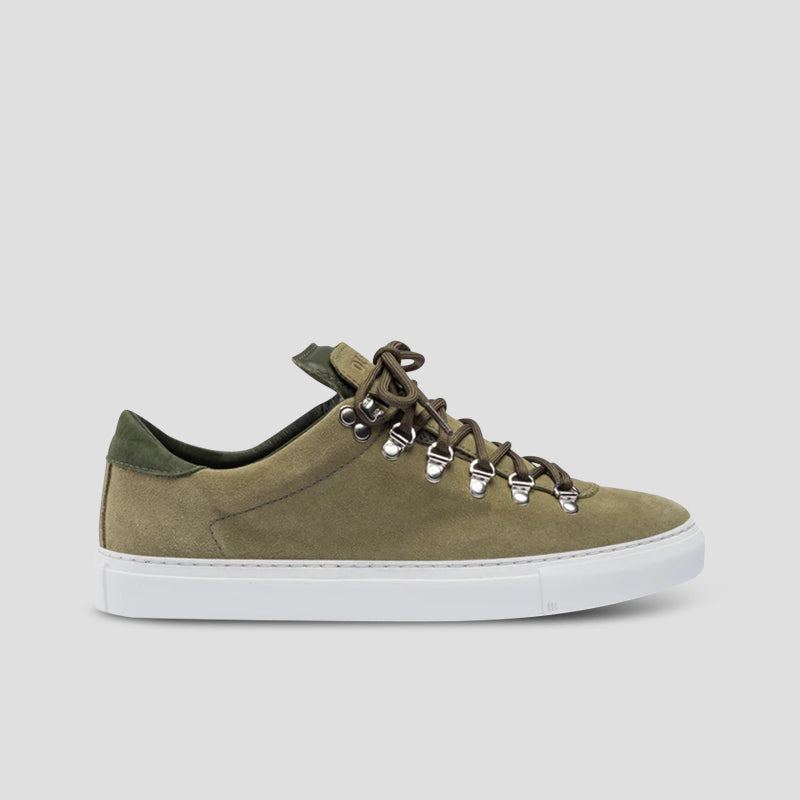 MAROSTICA LOW SUEDE SNEAKERS- OLIVE