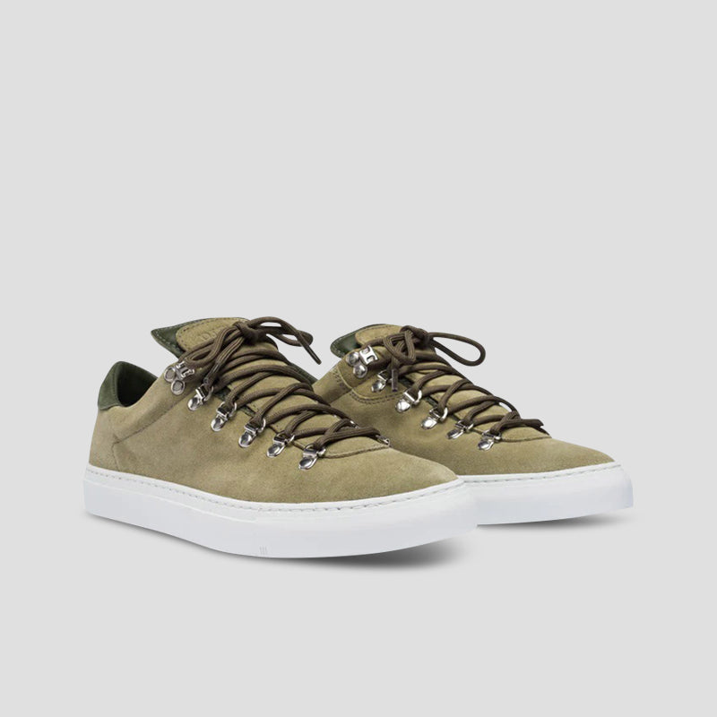MAROSTICA LOW SUEDE SNEAKERS- OLIVE