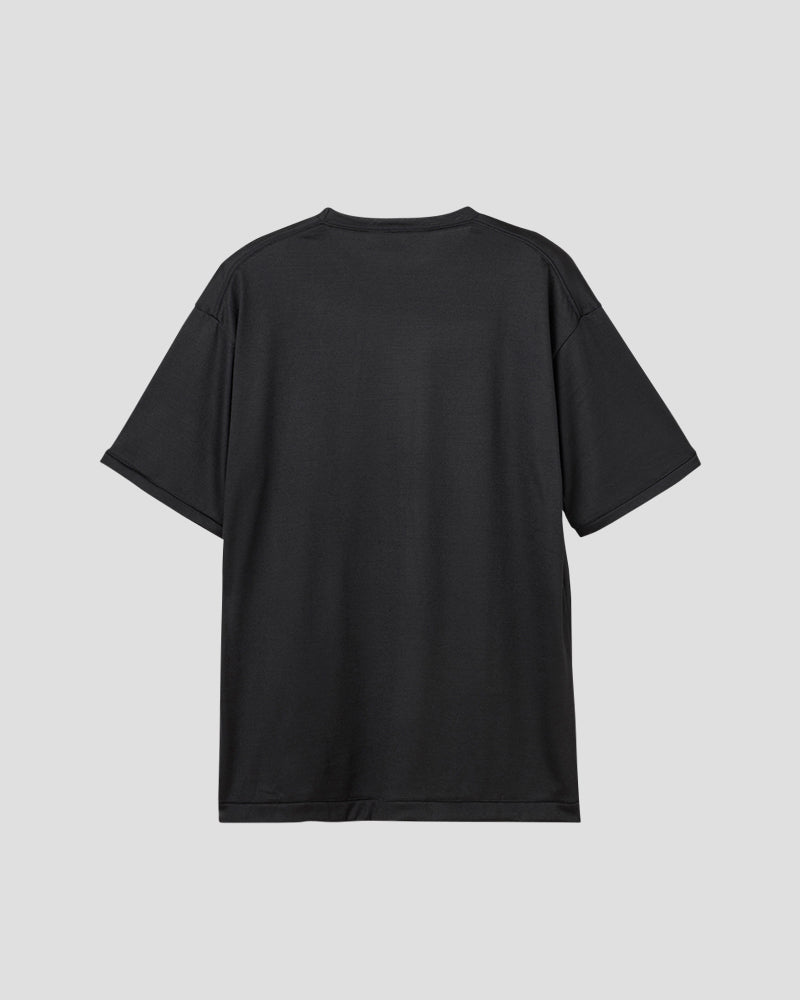 T-SHIRT TOUGH WOOL 180 H/S - NOIR