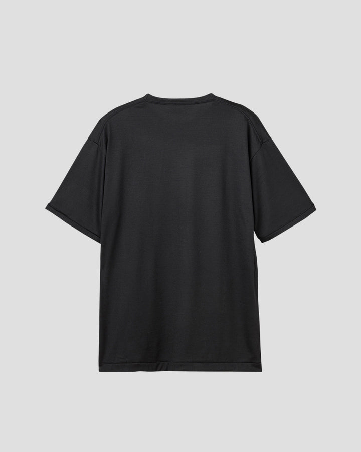 TOUGH WOOL 180 H/S T-SHIRT - BLACK