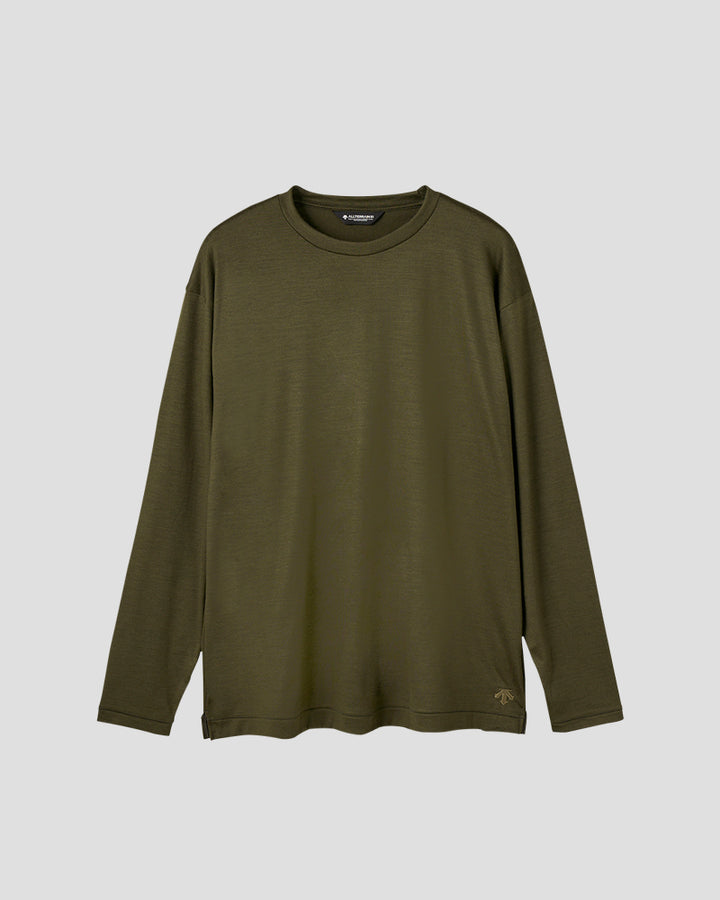 T-SHIRT TOUGH WOOL 180 L/S - Khaki