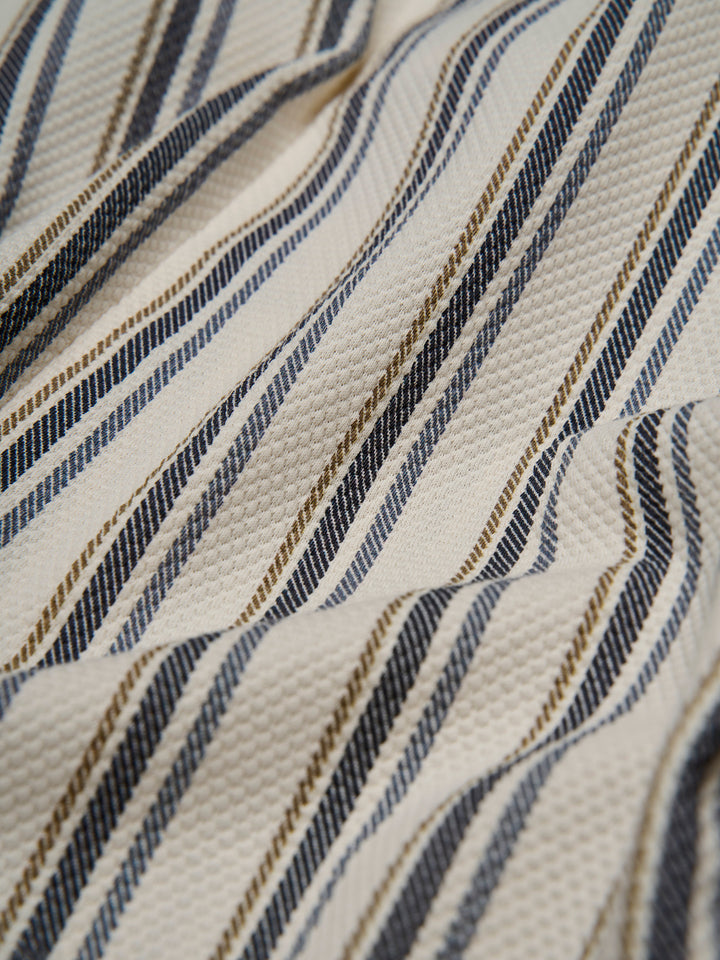 Multicolor Striped Jacket - Blue