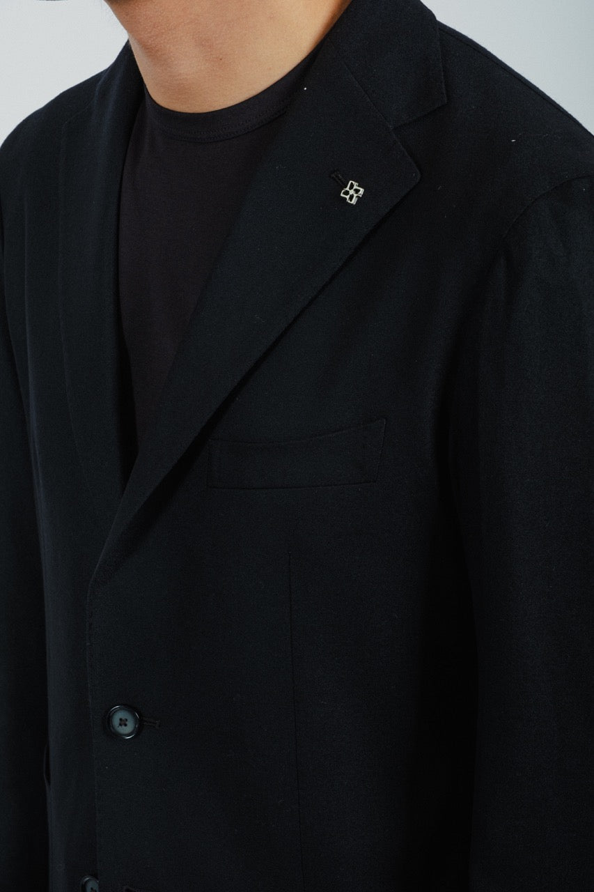 Full suit in wool  - BLACK