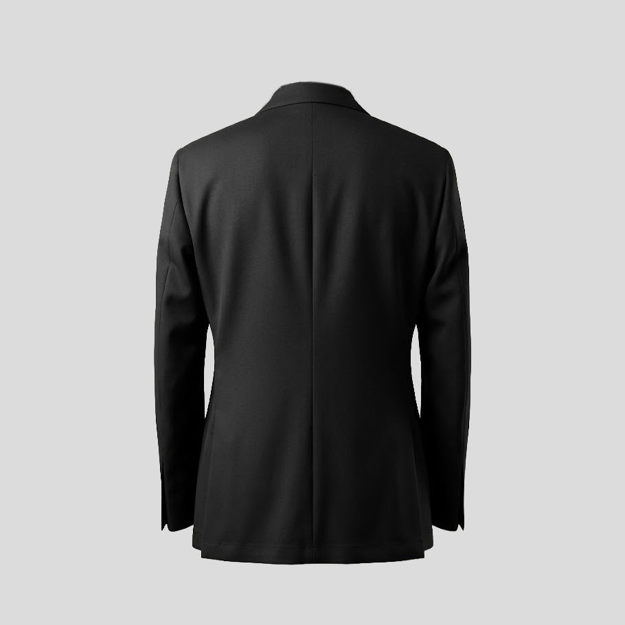 VIRGIN WOOL SUIT - BLACK