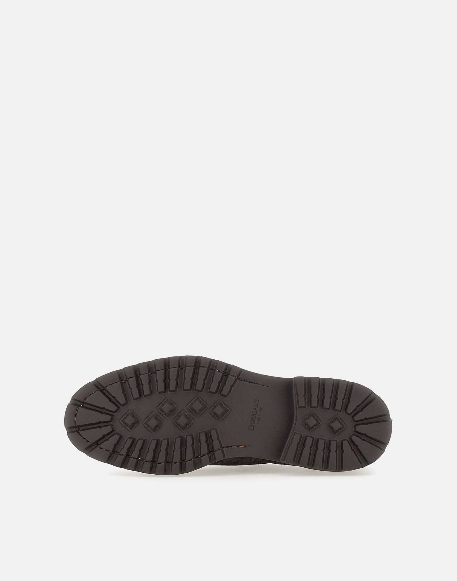 Commandeur à lacets en daim - Marron foncé