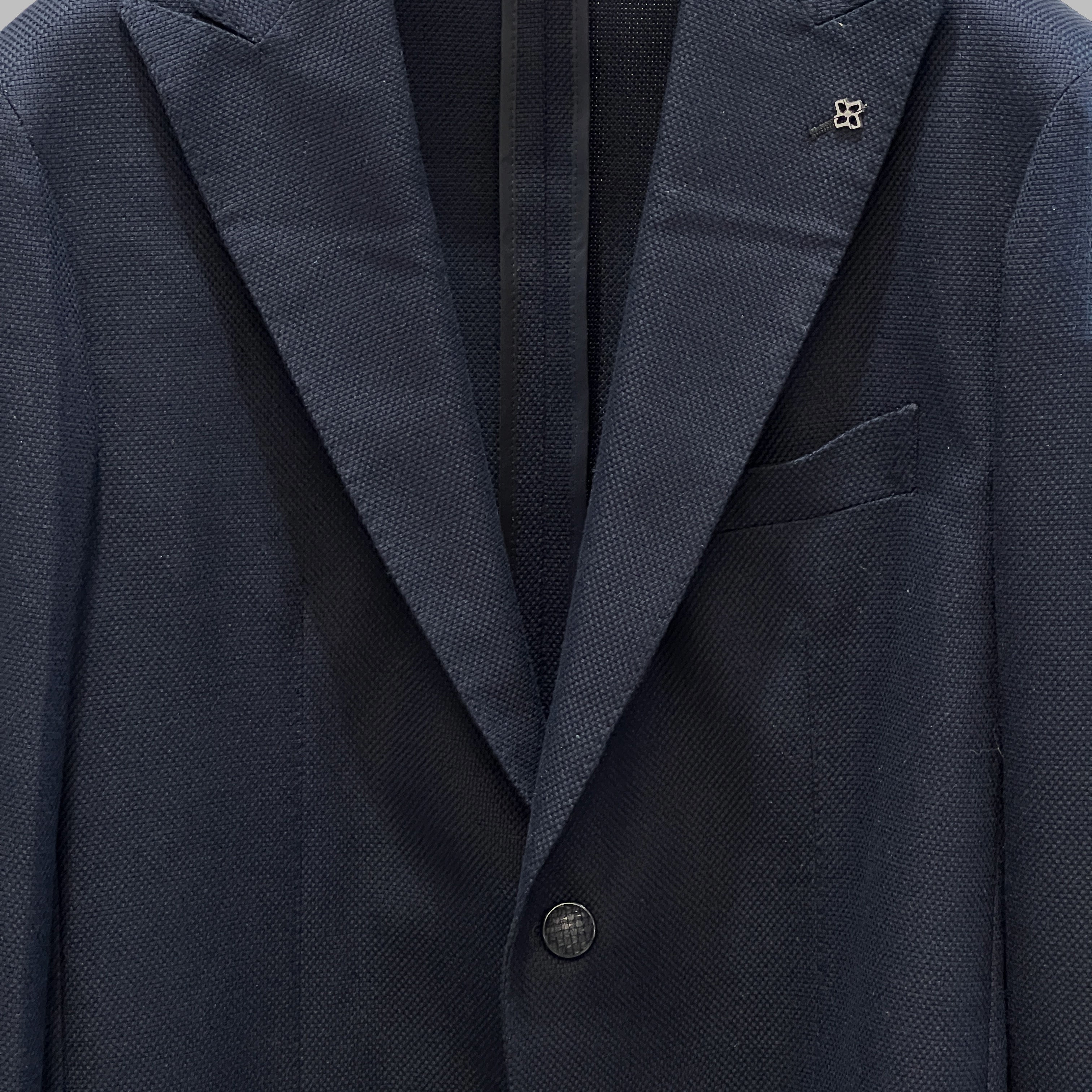 SINGLE BREASTED BLAZER - NAVY