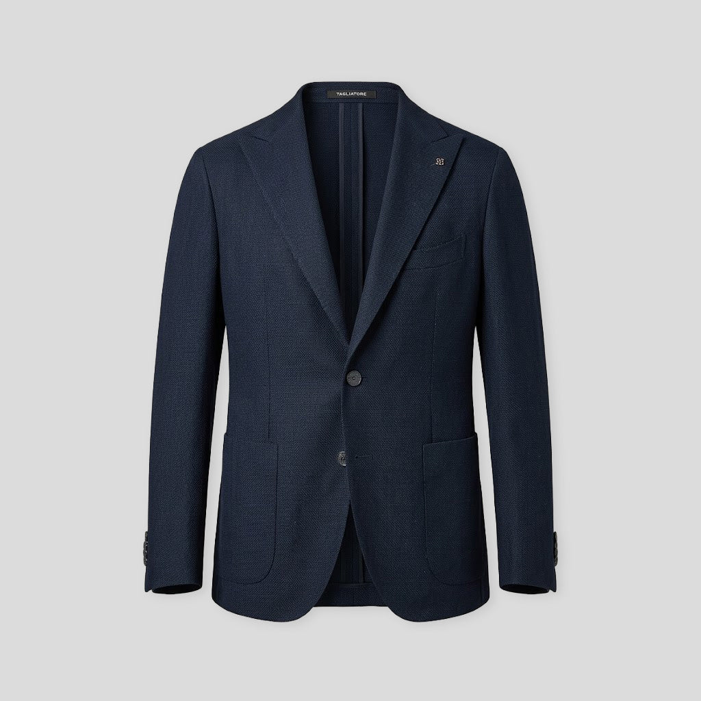 SINGLE BREASTED BLAZER - NAVY