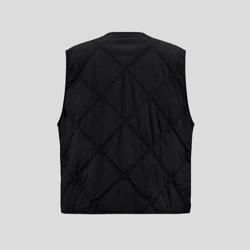 GILET MATELASSÉ ZIPPÉ - NOIR