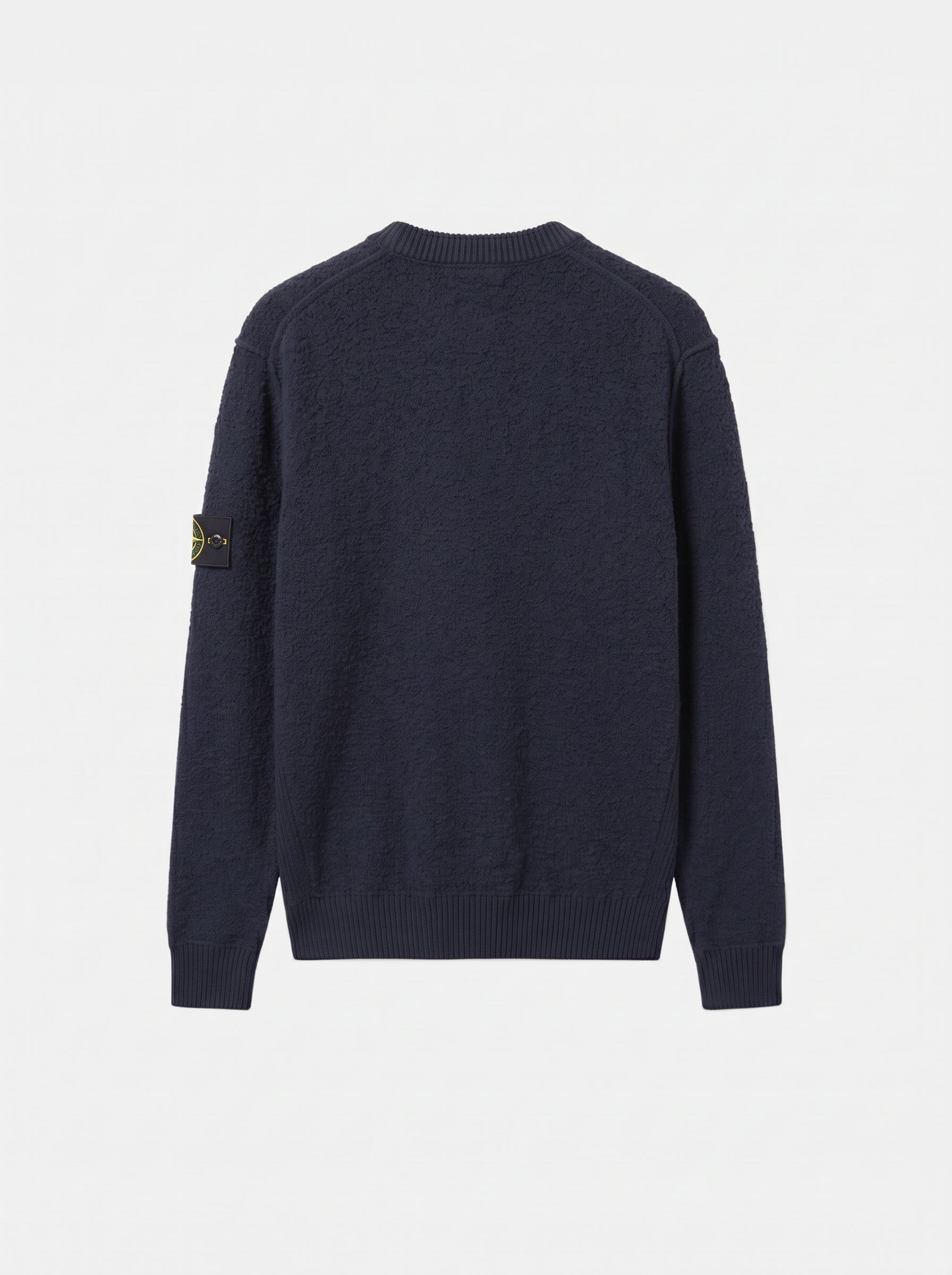 PURE RWS WOOL SWEATER - NAVY BLUE