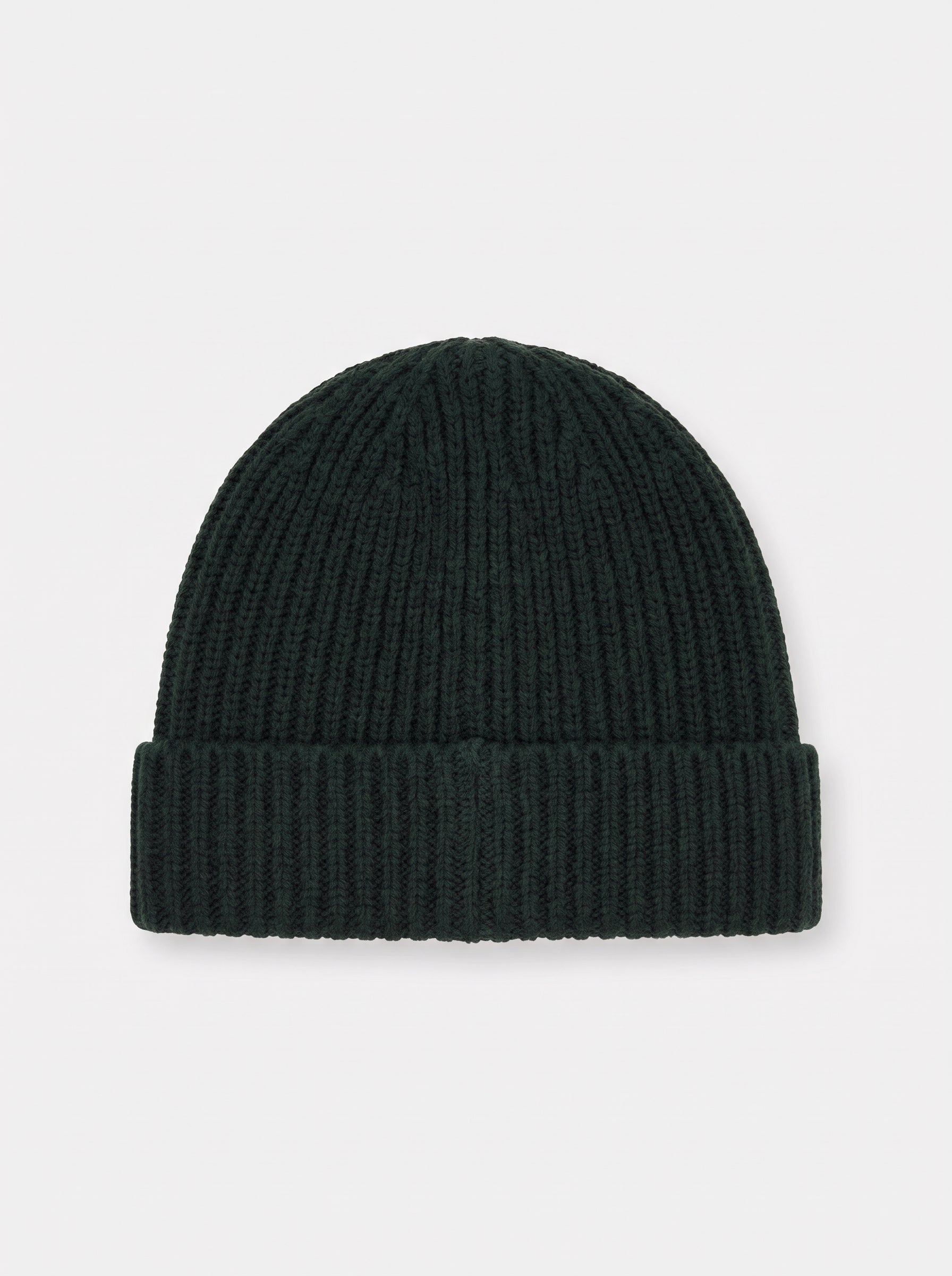 LIGHT RWS GEELONG WOOL BEANIE - DARK GREEN
