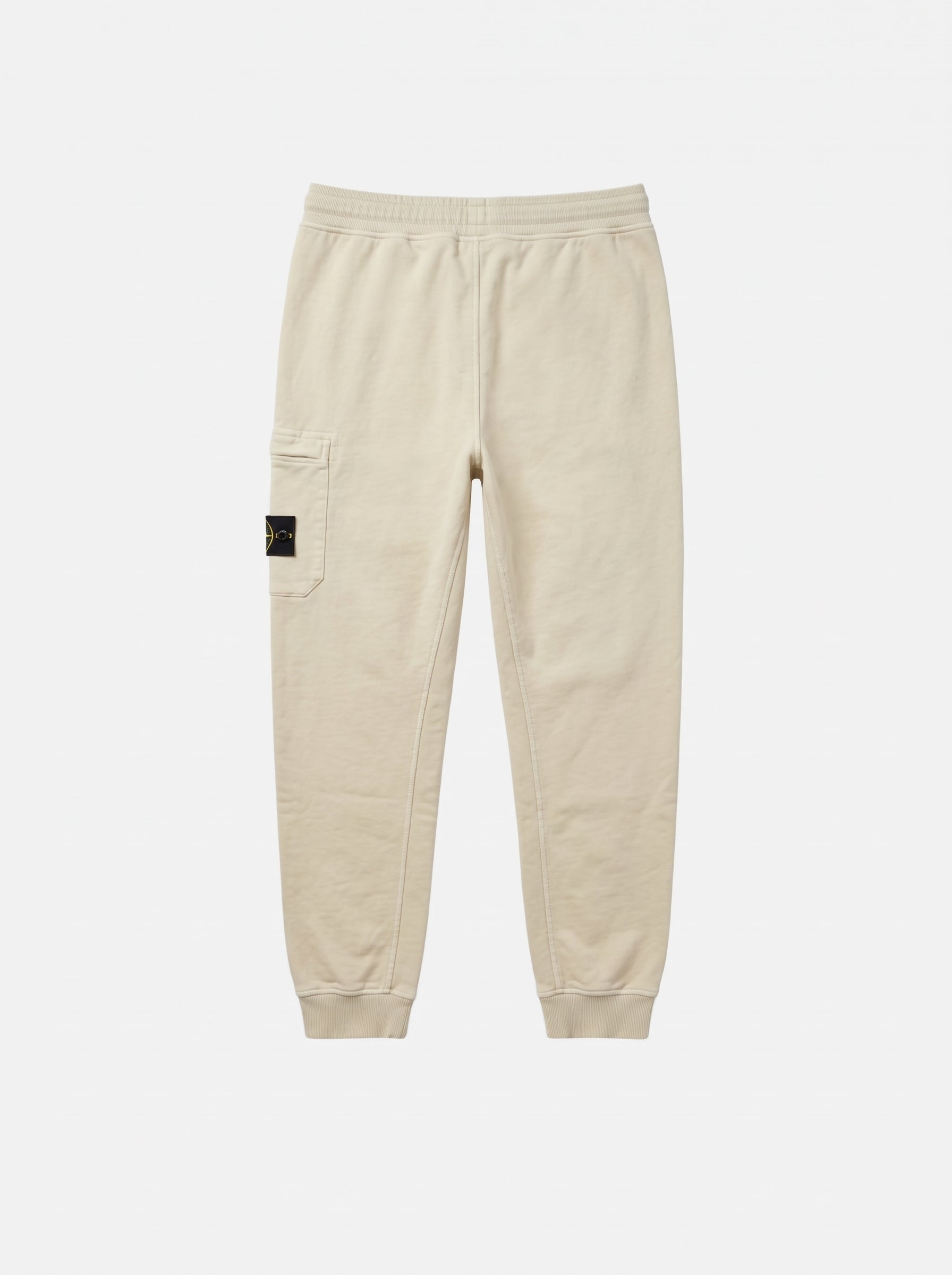 ORGANIC COTTON FLEECE CARGO SWEATPANTS - SAND