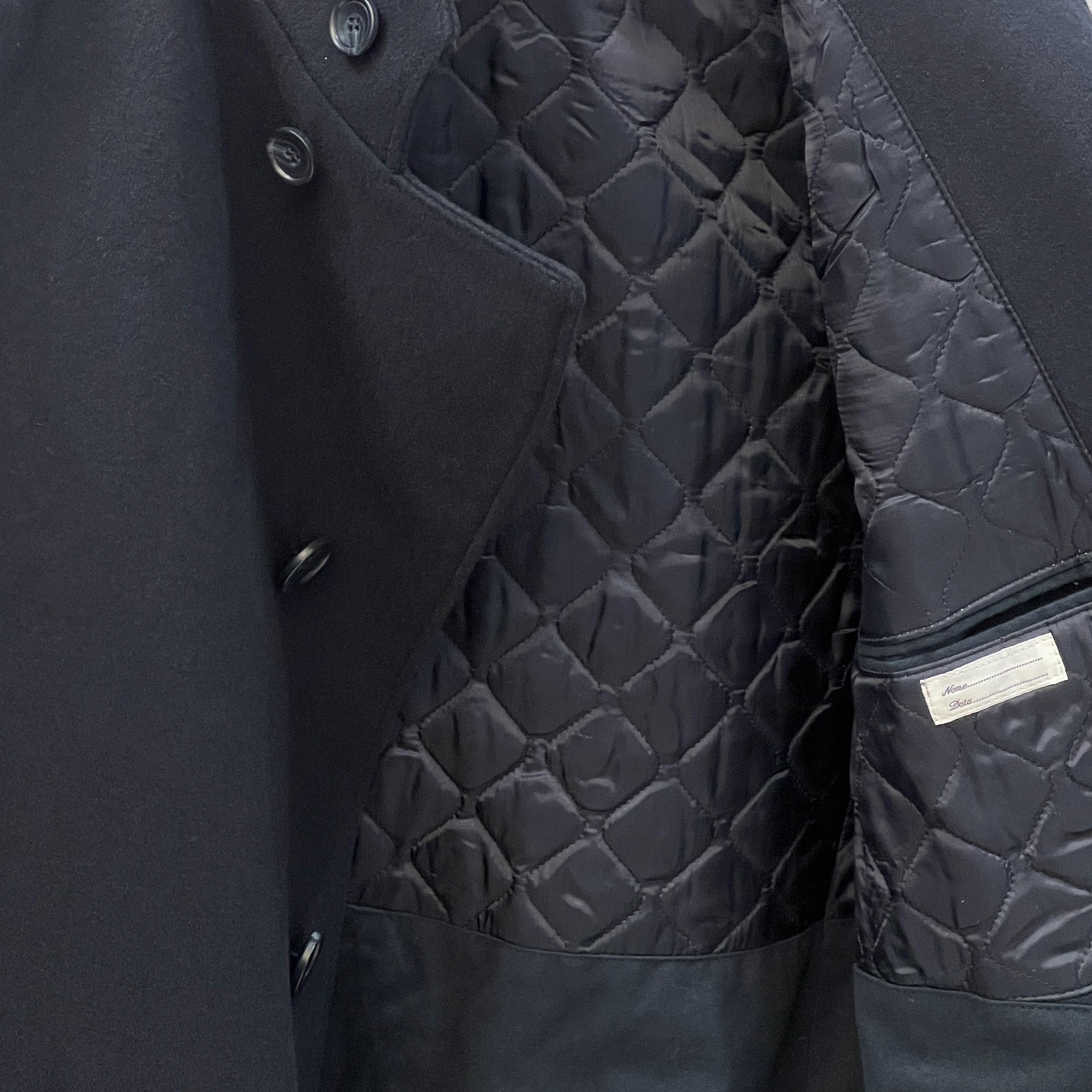 GORDON WOOL COAT - NAVY