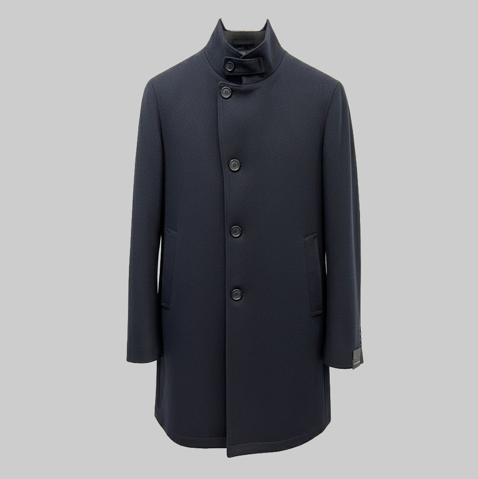 GORDON WOOL COAT - NAVY