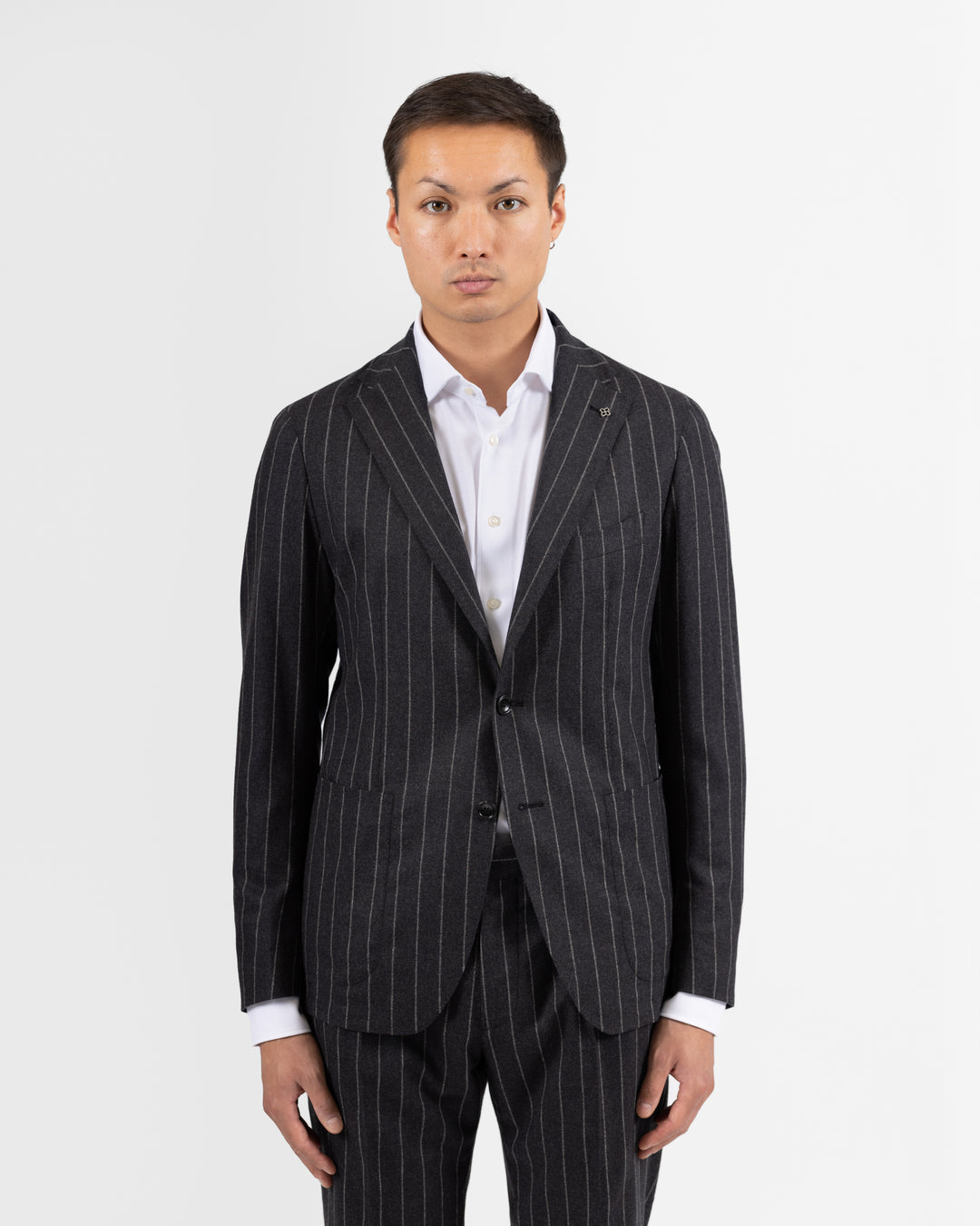 Dakar Wool & cashmere suit - Striped Grey