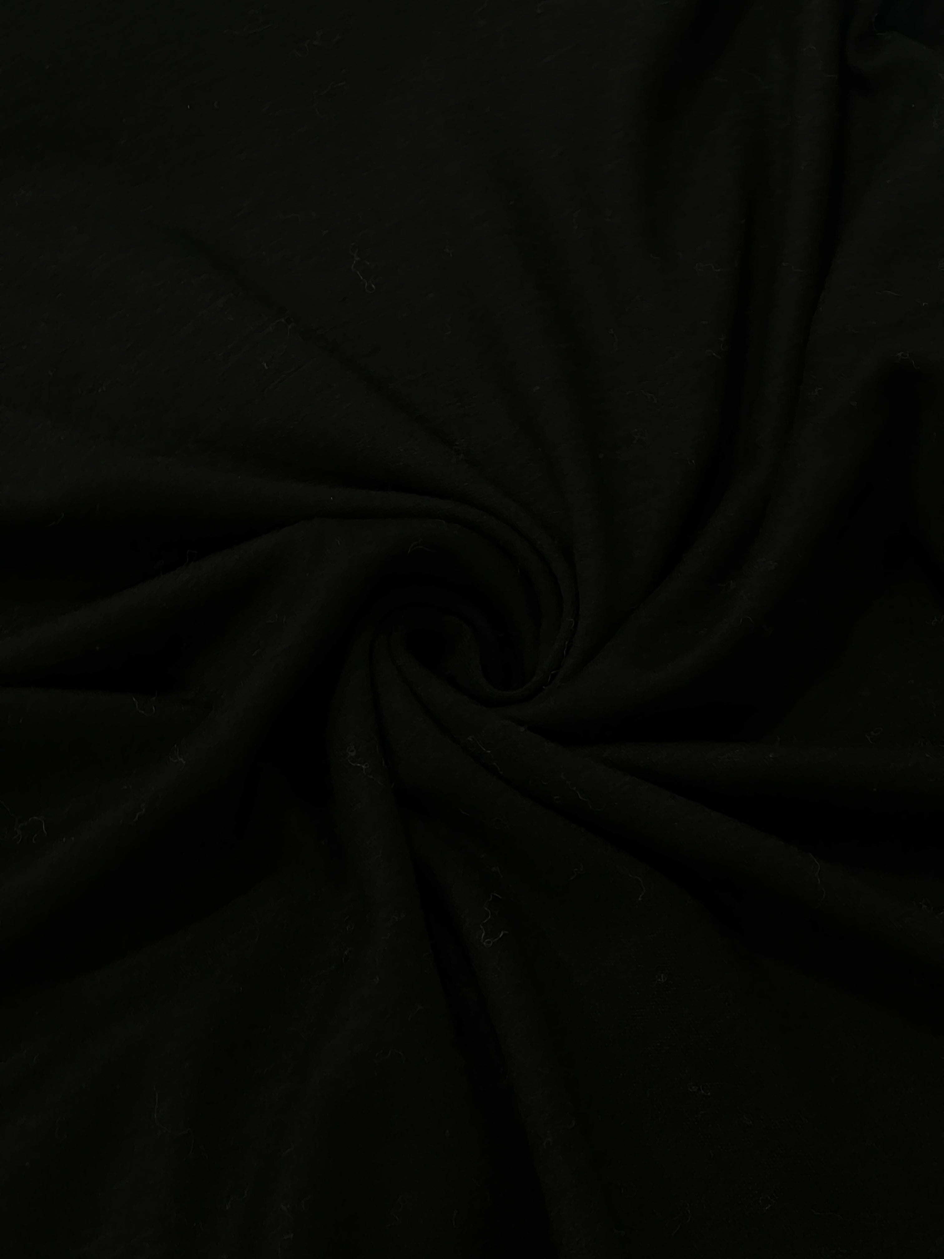 WOOL TURTLE-NECK SWEATER - BLACK