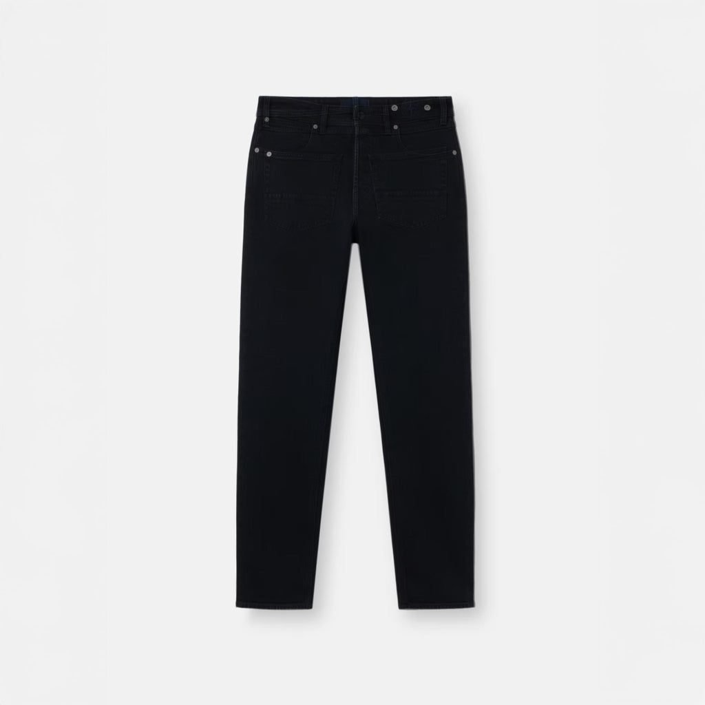 STRETCH BLACK DENIM-RINSED JEANS - BLACK RINSE
