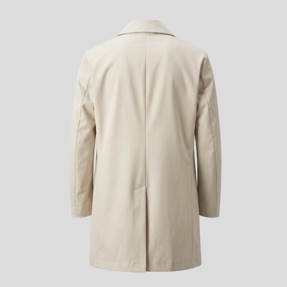 KEVIN NYLON OVERCOAT - BEIGE