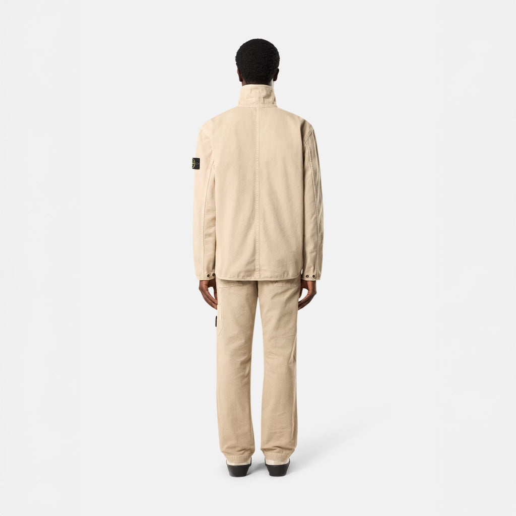 ORGANIC PANEMA COTTON ZIPPER-UP OVERSHIRT - DESERT