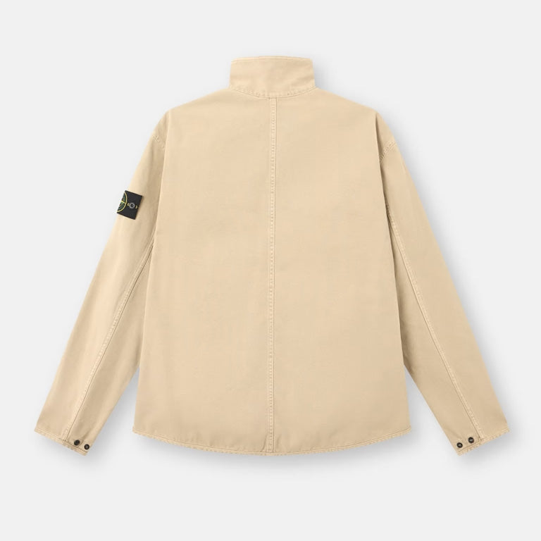 ORGANIC PANEMA COTTON ZIPPER-UP OVERSHIRT - DESERT