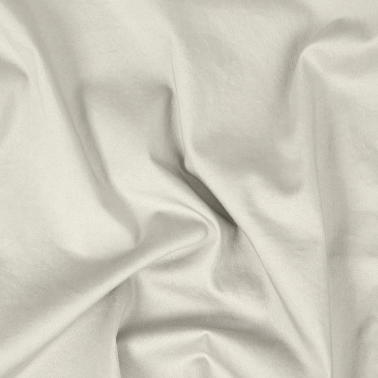 ORGANIC COTTON SATIN OVERSHIRT - PEARL GREY