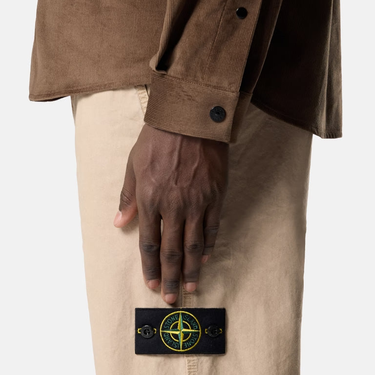 ORGANIC COTTON CHINO TROUSERS  - DESERT