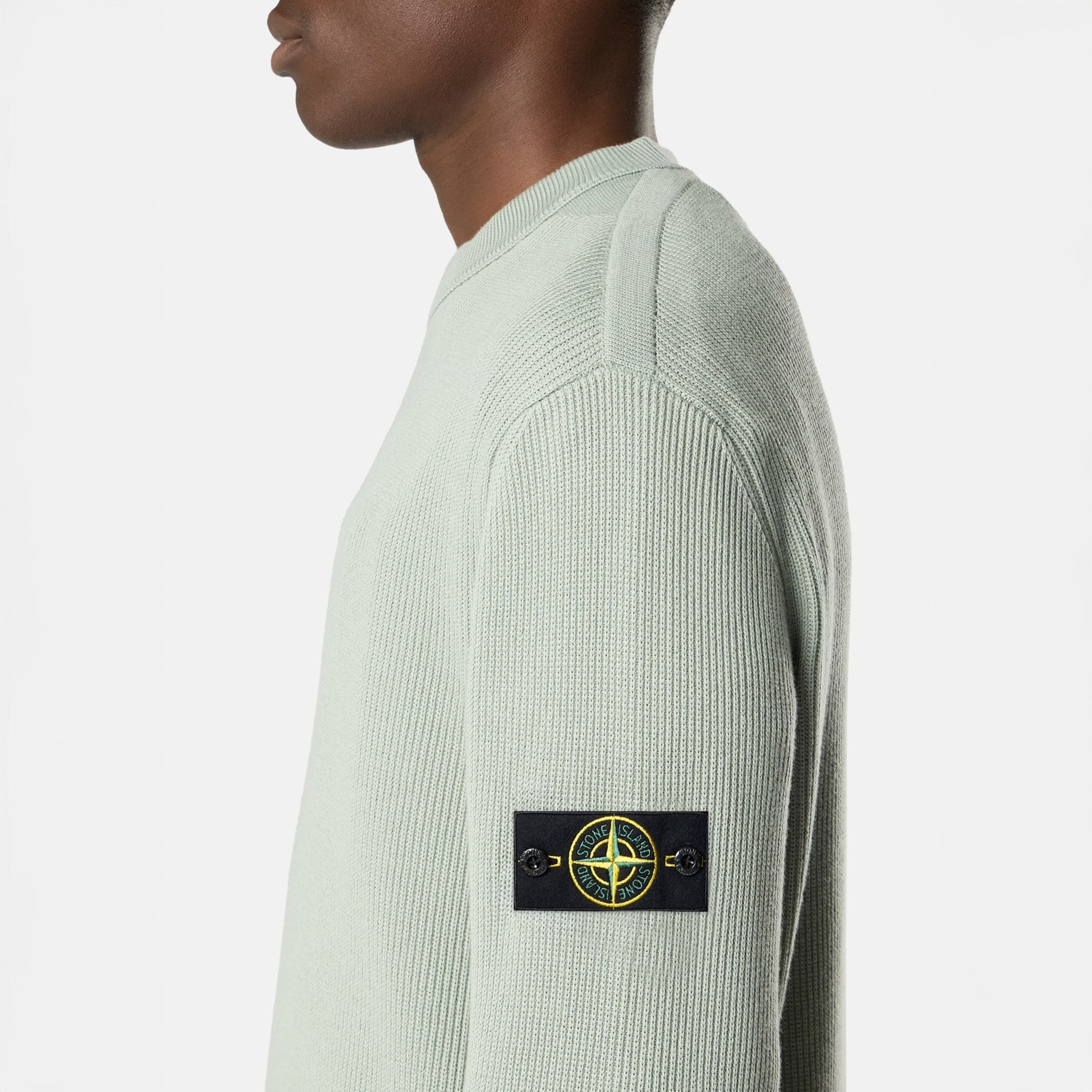 SOFT ORGANIC COTTON ZIP-UP JUMPER - SAGE