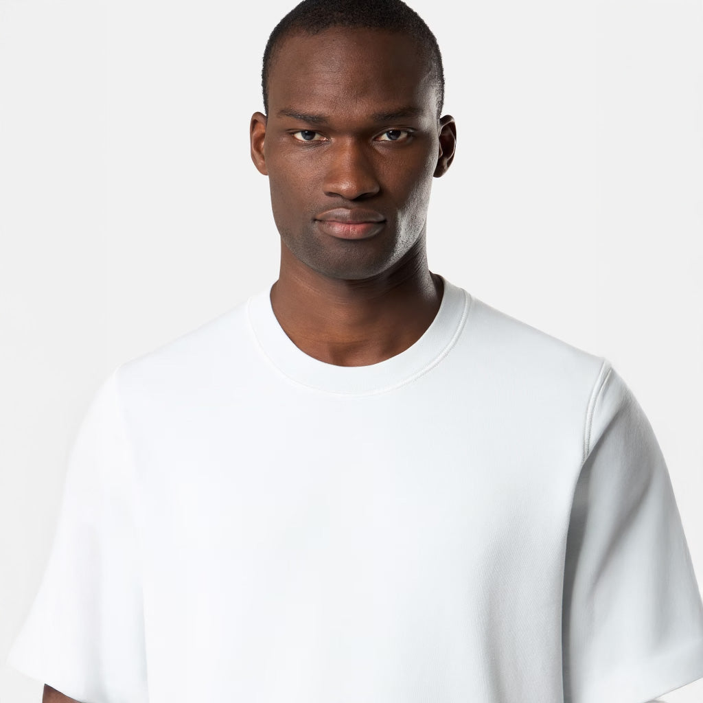 ORGANIC COTTON FLEECE CREW NECK SWEATSHIRT - SKY BLUE