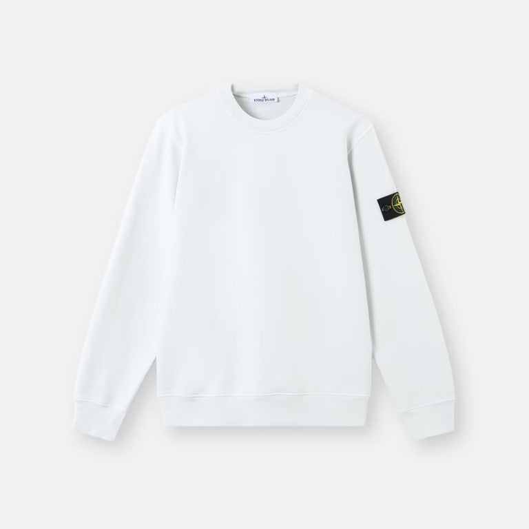 ORGANIC COTTON FLEECE CREW NECK SWEATSHIRT - SKY BLUE