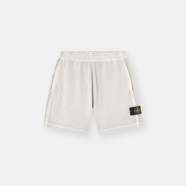 MALFILÉ FLEECE JOGGER SHORTS - PEARL GREY